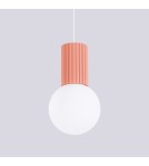 Sollux Lampa wisząca HALO 1 brzoskwiniowa SL.1754 Sollux Lampa wisząca HALO 1 brzoskwiniowa SL.1754