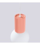 Sollux Lampa wisząca HALO 1 brzoskwiniowa SL.1754 Sollux Lampa wisząca HALO 1 brzoskwiniowa SL.1754
