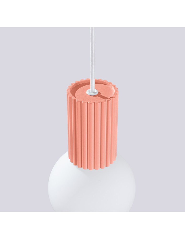 Sollux Lampa wisząca HALO 1 brzoskwiniowa SL.1754 Sollux Lampa wisząca HALO 1 brzoskwiniowa SL.1754