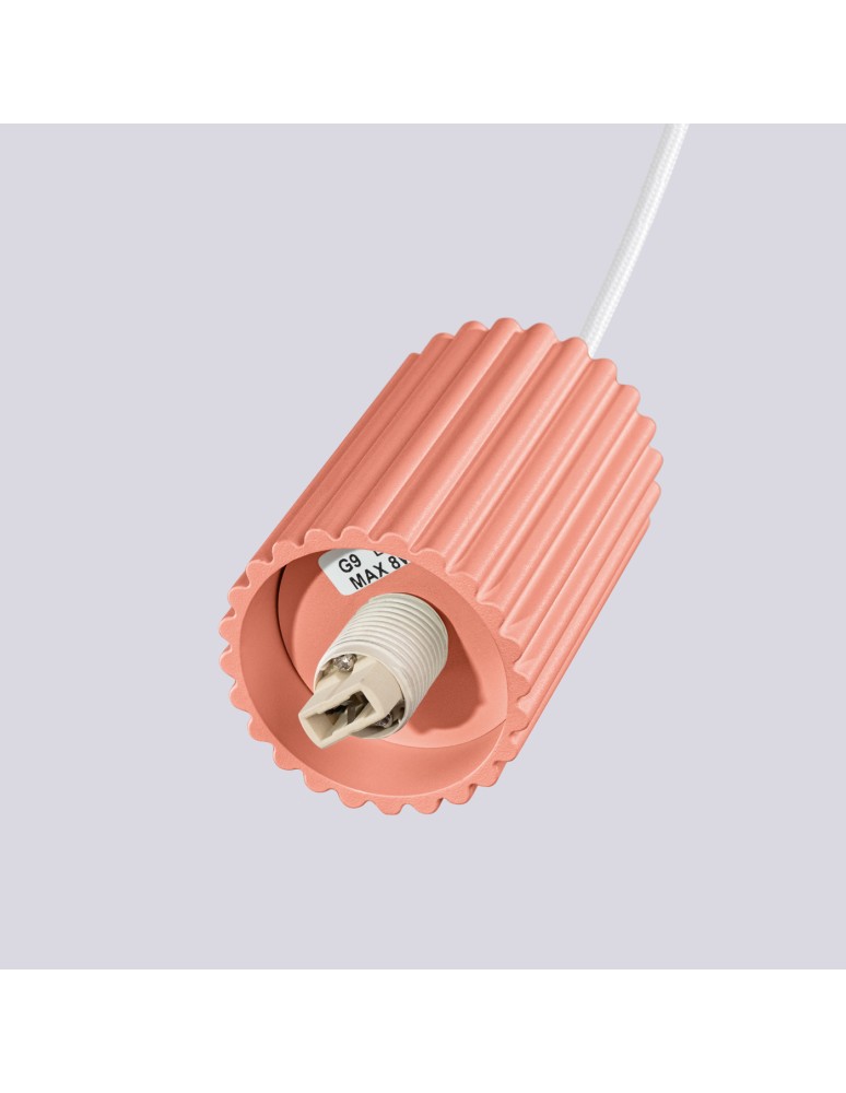 Sollux Lampa wisząca HALO 1 brzoskwiniowa SL.1754 Sollux Lampa wisząca HALO 1 brzoskwiniowa SL.1754