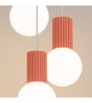 Sollux Lampa wisząca HALO 3P brzoskwiniowa SL.1755 Sollux Lampa wisząca HALO 3P brzoskwiniowa SL.1755
