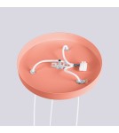Sollux Lampa wisząca HALO 3P brzoskwiniowa SL.1755 Sollux Lampa wisząca HALO 3P brzoskwiniowa SL.1755