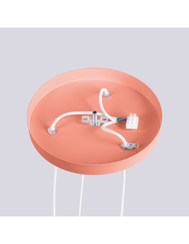 Sollux Lampa wisząca HALO 3P brzoskwiniowa SL.1755 Sollux Lampa wisząca HALO 3P brzoskwiniowa SL.1755