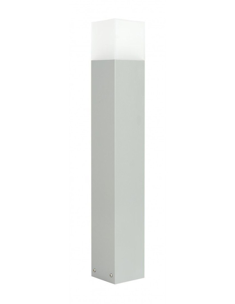 Lampy ogrodowe stojące - SU-MA CUBE MAX 70cm 1x20W E27 230V Srebrny CB-MAX 700 AL Stojąca - produkt kolory-swiatla.pl 1
