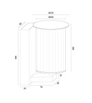 Kinkiety zewnętrzne - Argon NORFOLK 8748 kinkiet ogrodowy 1 pł. czarny + transparentny E27 (nie zawiera źródła światła) / 230V aluminium lakiero - product 8