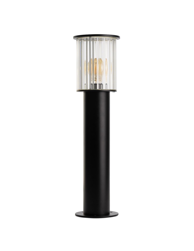 Argon NORFOLK 8749 lampa ogrodowa stojąca 1 pł., mała, czarny + transparentny E27 (nie zawiera źródła światła) / 230V al