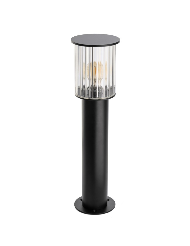 Lampy ogrodowe stojące - Argon NORFOLK 8749 lampa ogrodowa stojąca 1 pł., mała, czarny + transparentny E27 (nie zawiera źródła światła) / 230V al - product kolory-swiatla.pl 3