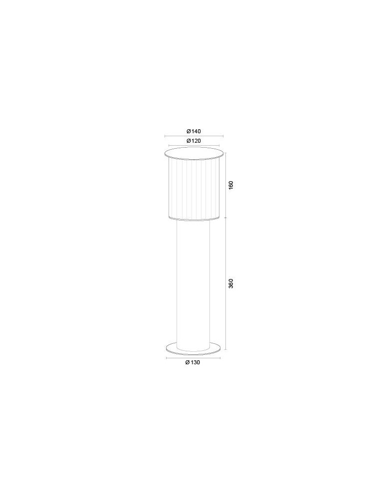 Lampy ogrodowe stojące - Argon NORFOLK 8749 lampa ogrodowa stojąca 1 pł., mała, czarny + transparentny E27 (nie zawiera źródła światła) / 230V al - product kolory-swiatla.pl 7