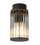 Lampy zewnętrzne sufitowe - Argon NORFOLK 8773 plafon 1 pł., czarny + transparentny E27 (nie zawiera źródła światła) / 230V aluminium lakierowane, szk - product 1