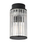 Lampy zewnętrzne sufitowe - Argon NORFOLK 8773 plafon 1 pł., czarny + transparentny E27 (nie zawiera źródła światła) / 230V aluminium lakierowane, szk - product 2