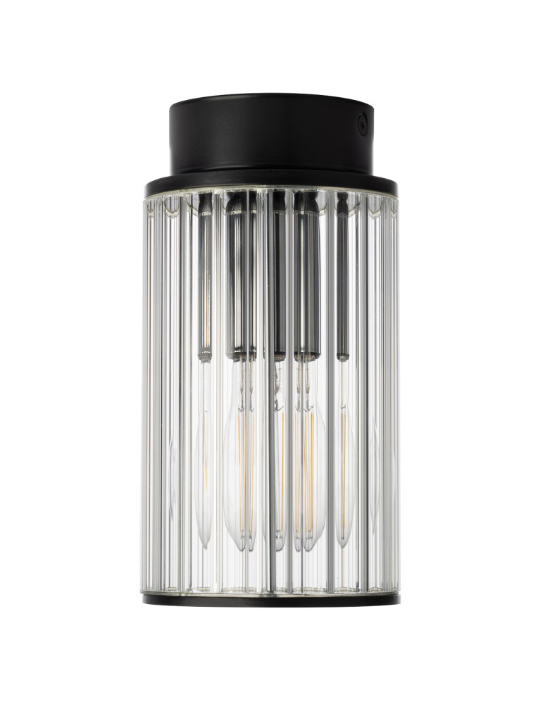 Argon NORFOLK 8773 plafon 1 pł., czarny + transparentny E27 (nie zawiera źródła światła) / 230V aluminium lakierowane, szk