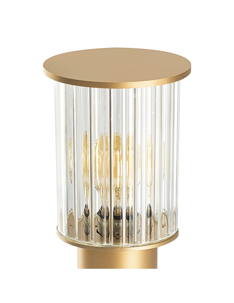 Argon NORFOLK 8754 lampa ogrodowa stojąca 1 pł., duża, złoty + transparentny E27 (nie zawiera źródła światła) / 230V al