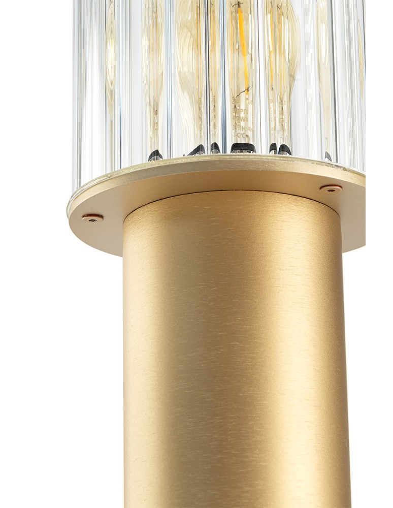Argon NORFOLK 8754 lampa ogrodowa stojąca 1 pł., duża, złoty + transparentny E27 (nie zawiera źródła światła) / 230V al
