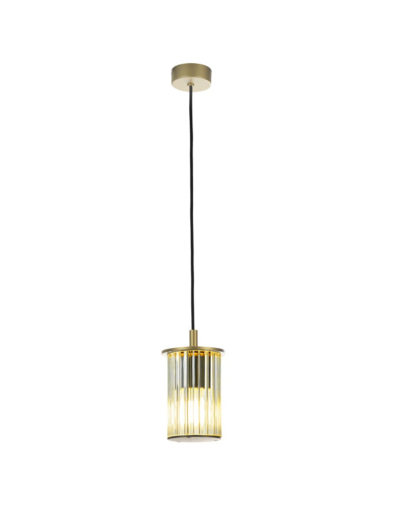 Argon NORFOLK 8755 lampa wisząca ogrodowa 1 pł., złoty + transparentny E27 (nie zawiera źródła światła) / 230V aluminium