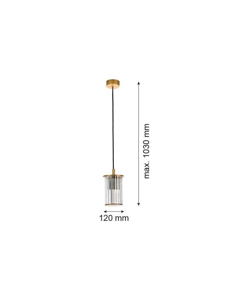 Argon NORFOLK 8755 lampa wisząca ogrodowa 1 pł., złoty + transparentny E27 (nie zawiera źródła światła) / 230V aluminium Argon NORFOLK 8755 lampa wisząca ogrodowa 1 pł., złoty + transparentny E27 (nie zawiera źródła światła) / 230V aluminium