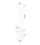 Argon NORFOLK 8755 lampa wisząca ogrodowa 1 pł., złoty + transparentny E27 (nie zawiera źródła światła) / 230V aluminium Argon NORFOLK 8755 lampa wisząca ogrodowa 1 pł., złoty + transparentny E27 (nie zawiera źródła światła) / 230V aluminium