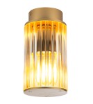 Lampy zewnętrzne sufitowe - Argon NORFOLK 8774 plafon 1 pł., złoty + transparentny E27 (nie zawiera źródła światła) / 230V aluminium lakierowane, szk - product 1