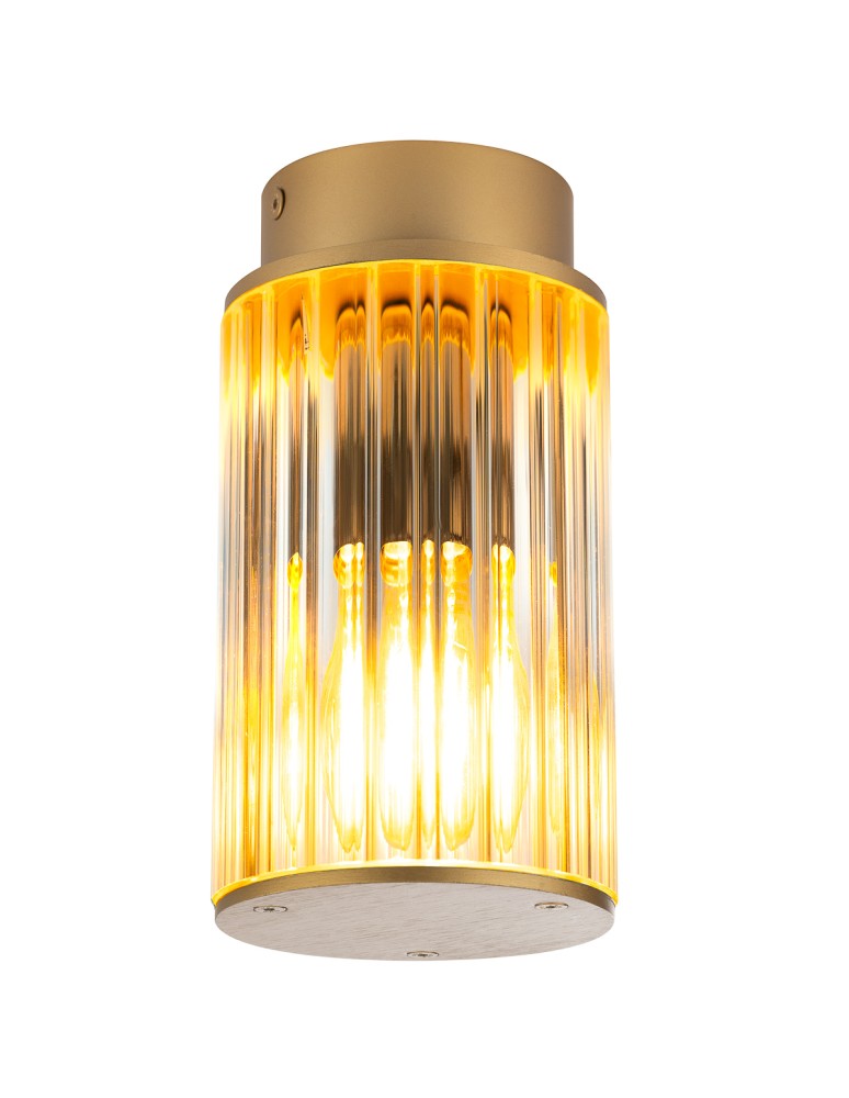 Argon NORFOLK 8774 plafon 1 pł., złoty + transparentny E27 (nie zawiera źródła światła) / 230V aluminium lakierowane, szk