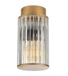 Lampy zewnętrzne sufitowe - Argon NORFOLK 8774 plafon 1 pł., złoty + transparentny E27 (nie zawiera źródła światła) / 230V aluminium lakierowane, szk - product 2