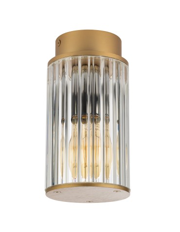 Argon NORFOLK 8774 plafon 1 pł., złoty + transparentny E27 (nie zawiera źródła światła) / 230V aluminium lakierowane, szk - product 2