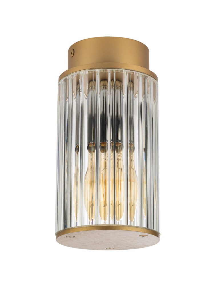 Argon NORFOLK 8774 plafon 1 pł., złoty + transparentny E27 (nie zawiera źródła światła) / 230V aluminium lakierowane, szk