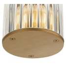 Lampy zewnętrzne sufitowe - Argon NORFOLK 8774 plafon 1 pł., złoty + transparentny E27 (nie zawiera źródła światła) / 230V aluminium lakierowane, szk - product 4