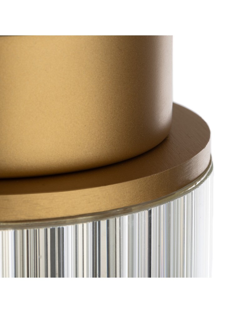 Argon NORFOLK 8774 plafon 1 pł., złoty + transparentny E27 (nie zawiera źródła światła) / 230V aluminium lakierowane, szk