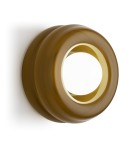 Kinkiety designerskie - Argon TEVO 8811 kinkiet 1 pł., bursztyn kryjący, opal mat G9 (nie zawiera źródła światła) / 230V szkło - product 1