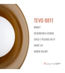 Kinkiety designerskie - Argon TEVO 8811 kinkiet 1 pł., bursztyn kryjący, opal mat G9 (nie zawiera źródła światła) / 230V szkło - product 6