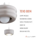 Lampy wiszące pojedyncze - Argon TEVO 8814 lampa wisząca 1 pł., kaszmir piaskowy, opal mat G9 (nie zawiera źródła światła) / 230V szkło, stal lakie - product 5