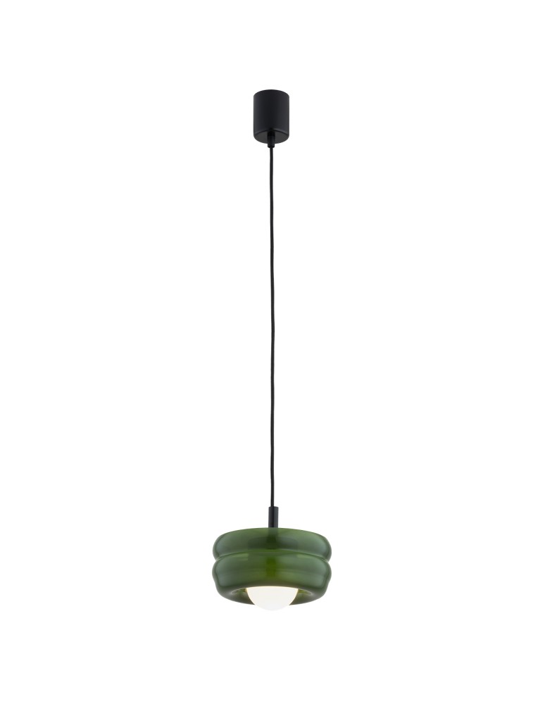 Argon TEVO 8815 lampa wisząca 1 pł., butelkowa zieleń, opal mat G9 (nie zawiera źródła światła) / 230V szkło, stal laki