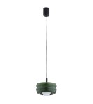 Lampy wiszące pojedyncze - Argon TEVO 8815 lampa wisząca 1 pł., butelkowa zieleń, opal mat G9 (nie zawiera źródła światła) / 230V szkło, stal laki - product 3