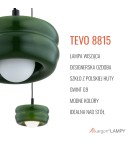 Lampy wiszące pojedyncze - Argon TEVO 8815 lampa wisząca 1 pł., butelkowa zieleń, opal mat G9 (nie zawiera źródła światła) / 230V szkło, stal laki - product 5