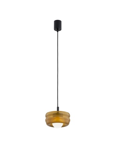 Argon TEVO 8816 lampa wisząca 1 pł., bursztyn kryjący, opal mat G9 (nie zawiera źródła światła) / 230V szkło, stal laki