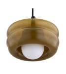 Argon TEVO 8816 lampa wisząca 1 pł., bursztyn kryjący, opal mat G9 (nie zawiera źródła światła) / 230V szkło, stal laki Argon TEVO 8816 lampa wisząca 1 pł., bursztyn kryjący, opal mat G9 (nie zawiera źródła światła) / 230V szkło, stal laki