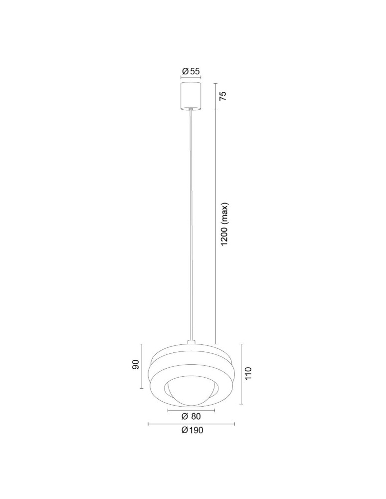 Argon TEVO 8816 lampa wisząca 1 pł., bursztyn kryjący, opal mat G9 (nie zawiera źródła światła) / 230V szkło, stal laki Argon TEVO 8816 lampa wisząca 1 pł., bursztyn kryjący, opal mat G9 (nie zawiera źródła światła) / 230V szkło, stal laki