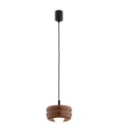 Lampy wiszące pojedyncze - Argon TEVO 8817 lampa wisząca 1 pł., terakota, opal mat G9 (nie zawiera źródła światła) / 230V szkło, stal lakierowana - product 1