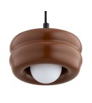 Lampy wiszące pojedyncze - Argon TEVO 8817 lampa wisząca 1 pł., terakota, opal mat G9 (nie zawiera źródła światła) / 230V szkło, stal lakierowana - product 2