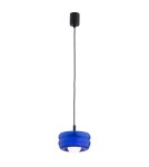 Lampy wiszące pojedyncze - Argon TEVO 8818 lampa wiszaca 1 pł., kobalt, opal mat G9 (nie zawiera źródła światła) / 230V szkło, stal lakierowana - product 1