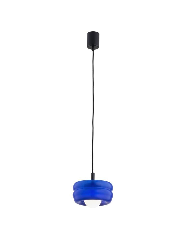 Argon TEVO 8818 lampa wiszaca 1 pł., kobalt, opal mat G9 (nie zawiera źródła światła) / 230V szkło, stal lakierowana