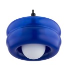 Lampy wiszące pojedyncze - Argon TEVO 8818 lampa wiszaca 1 pł., kobalt, opal mat G9 (nie zawiera źródła światła) / 230V szkło, stal lakierowana - product 2