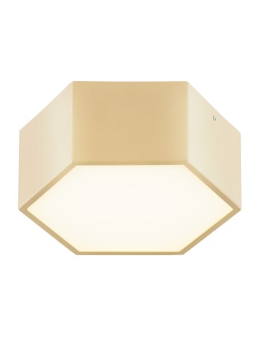 Argon LIBERO 8808 plafon LED, złoty LED (zintegrowany) 230V / 1150 lm / 3000 K stal lakierowana, szkło