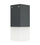Lampy zewnętrzne sufitowe - SU-MA CUBE 1x20W E27 230V Ciemny popiel CB-S DG Plafon - produkt 1