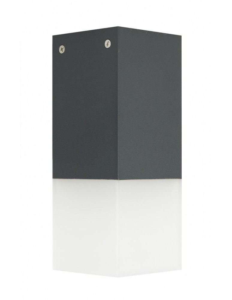 Lampy zewnętrzne sufitowe - SU-MA CUBE 1x20W E27 230V Ciemny popiel CB-S DG Plafon - produkt kolory-swiatla.pl 1