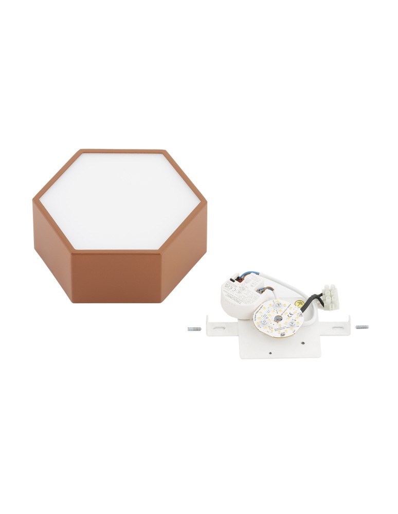 Argon LIBERO 8783 plafon LED, terakota LED (zintegrowany) 230V / 1150 lm / 3000 K stal lakierowana, szkło