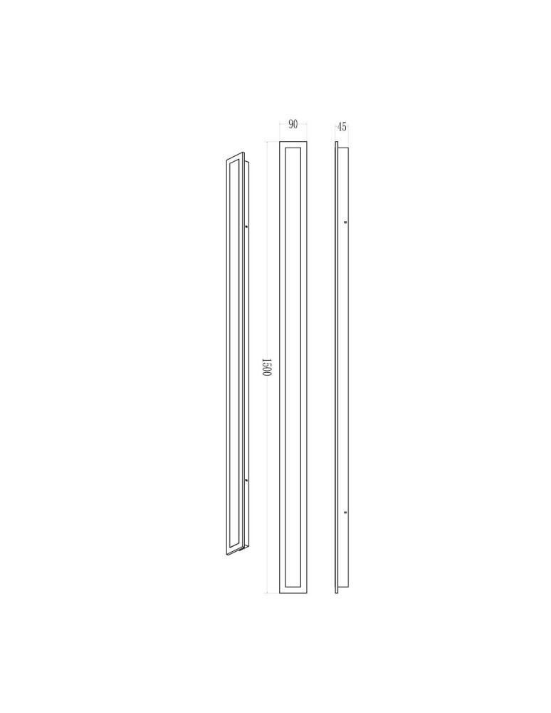 Kinkiety zewnętrzne - Milagro Kinkiet Wow 30W 3CCT IP54 150cm ML1725 - product kolory-swiatla.pl 5