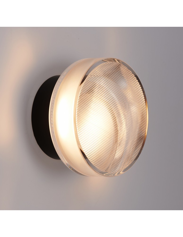 Step Into Design Lampa ścienna CARMELLO LED transparentna czarna 13,5 cm ST-DL-8535 black Step Into Design Lampa ścienna CARMELLO LED transparentna czarna 13,5 cm ST-DL-8535 black