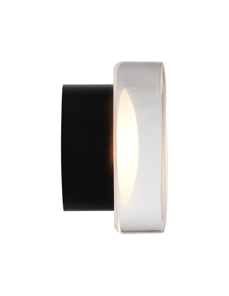 Step Into Design Lampa ścienna CARMELLO LED transparentna czarna 13,5 cm ST-DL-8535 black Step Into Design Lampa ścienna CARMELLO LED transparentna czarna 13,5 cm ST-DL-8535 black
