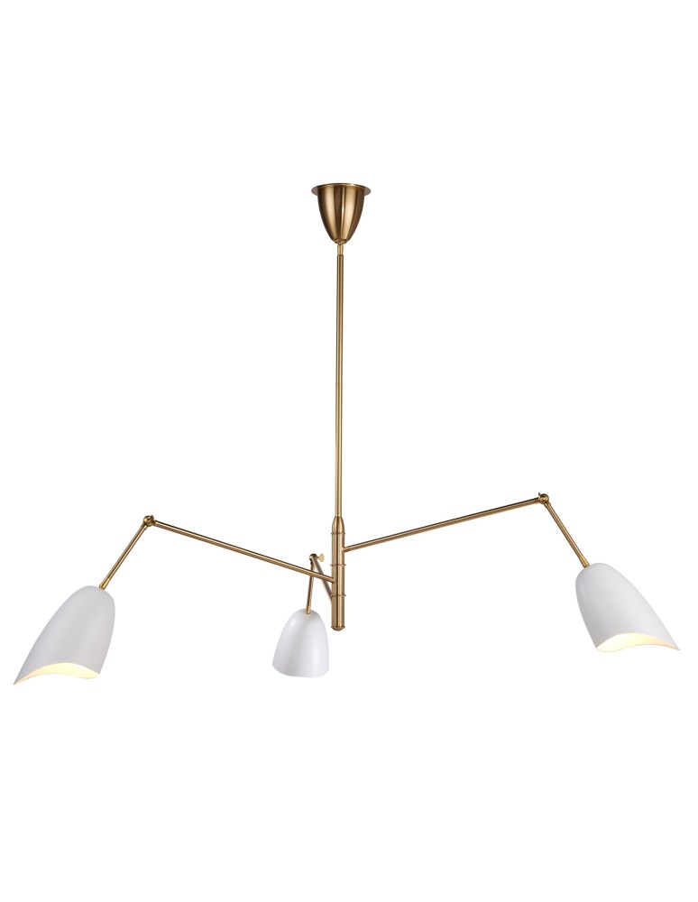 Step Into Design Lampa wisząca RAGNO biała 150 cm ST-8625P white Step Into Design Lampa wisząca RAGNO biała 150 cm ST-8625P white