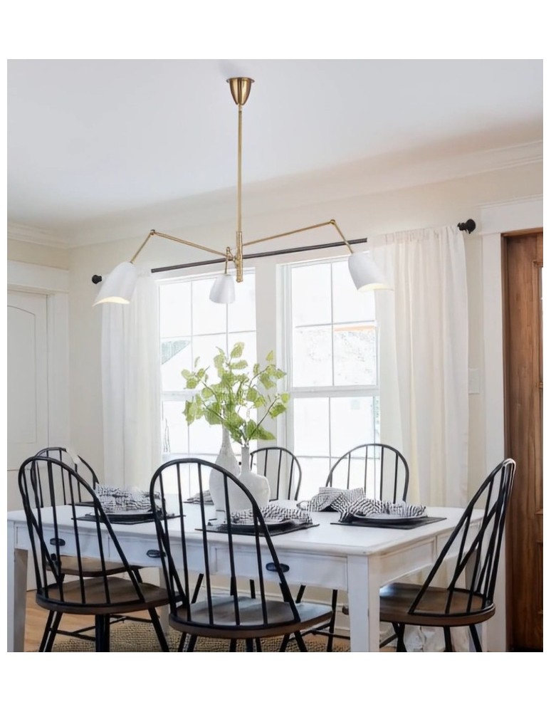 Step Into Design Lampa wisząca RAGNO biała 150 cm ST-8625P white Step Into Design Lampa wisząca RAGNO biała 150 cm ST-8625P white